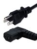 6ft Right Angle Computer Power Cord PC-10W1-06206-CMT