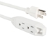 3-Outlet 3-Prong 15ft Power Extension Cord - PC3PX-15WH