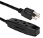 3-Outlet 3-Prong 10ft Power Extension Cord - PC3PX-10