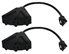 2-Pack 12 Inches 3-Outlet OutletSaver AC Power Splitter Adaptor - PP-ADPT3-2PK