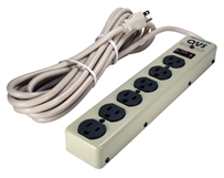6-Outlets Metal Case Surge Protector with 18ft Cord PP103-18CX 037229703191 Surge Strip, 6 Outlets, 3 MOVs, Metal PP103-18CX