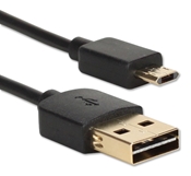 6ft Premium Reversible USB to Reversible Micro-USB Sync & Fast Charger Black Cable for Smartphones & Tablets QP2218R-6 037229227390