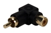 RCA Male to Female 90 Degree Adaptor RCA1V-MFR 037229401141 Adaptor, PortSaver/Dongle/Coupler, RCA Right Angle Coupler for composite video or stereo applications, RCA M/F RCA1V-MFRB JR0524 140871 TW8128 RCA1VMFR RCA1V-MFR adapters adaptors   3699 