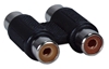 Dual-RCA Female to Female Coupler RCA2-FF 037229401127 Dual-RCA Coupler for composite video or stereo audio application, Dual-RCA F/F RCA3-FF 902A-2 87932 TW8129 RCA2FF RCA2-FF   3711 