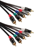 100ft HDTV 5RCA Premium Component Audio & Video Combo Cable Kit RCA5AV-100 037229400694 Cable, Five-RCA Stereo Audio/Component Video Premium 75ohm Color-Coded RGB Shielded Cable Kit, 5RCA M/M, 100ft RCA5AV100 RCA5AV-100  cables feet foot   3727