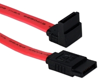 12 Inches SATA 3Gbps Down-Angle Internal Data Red Cable SATA-12R 037229115734 Cable, SATA300 Serial ATA Internal 7Pin Right Angle Data Cable, 7Pin to 7Pin, Red, 12" 498618 SATA12R SATA-12R cables  3743 
