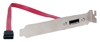 Premium Single-SATA DataPort Add-A-Port Slot Mounting Bracket SATA2B-1P 037229115888 Cable, Add-A-Port, Single Port eSATA II Serial ATA External 7Pin Data Cable, 7Pin to 7Pin, Red, 26AWG, .03M (11 inch) 5850 SATA2B1P SATA2B-1P cables  inches 3759 
