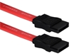 Premium 18 Inches SATA 6Gbps Internal Flat Data Cable SATA3-18 037229115970 Cable, SATA III 1.5/3/6Gbps High Speed Internal Data Cable, Straight Connectors, 7Pin M/M, Red, 18inches 855189 SATA318 SATA3-18 cables  inches 3766 