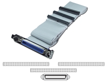 SCSI 48 Inches IDC50 Dual Drives Ribbon Cable plus External Port SCSI-2P 037229939996 Cable, Add a Cen50 External Port from Internal SCSI, (3)IDC50S/(1)Cen50F with Mounting Bracket, 48" 293472 SCSI2P SCSI-2P cables