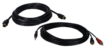S-Video Computer to HDTV with S-Video 12ft A/V Cable Kit TS12K 037229230482 Cable Kit, Connects any computer with S-Video composite to HDTV with S-Video Video Converter/Adaptor, 12ft 773531 TS12K TS12K adapters adaptors cables feet foot