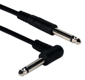 15ft 1/4 Male to Right-Angle Male Audio Cable TSRA-15 037229402728