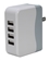 4-Port 4.9Amp USB Universal AC Charger with Folding Power Plug - USBAC-4
