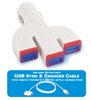 3-Port 3.1Amp USB Car Charger Kit for Smart Phones & GPS Kit USBCC-K5 037229334821