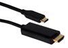 3ft USB-C / Thunderbolt 3 to HDMI UltraHD 4K/60Hz Video Converter Cable USBCHD-03 037229231809 Black USB-C