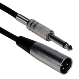 25ft XLR Male to 1/4 Male Audio Cable XLRT-M25 037229402315