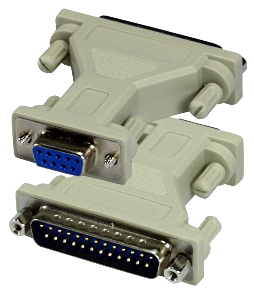 AGI 10Ft DB9 Female To DB25 Male Serial Modem Cable With Thumbscrews ASM-10FM