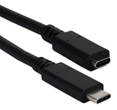 0.5-Meter USB-C to USB-C 3.2 Gen 2 10Gbps 100-Watts Sync & Power Extension Cable CC2230AX-05M 037229229875 Black microcenter Chesrown Pending, USB-C, USB C, USB-C Extension Cable, USB C Extension Cable
